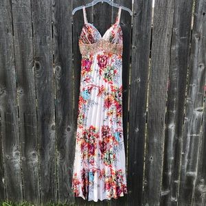 HANDMADE floral gown by NB Bellissima size S